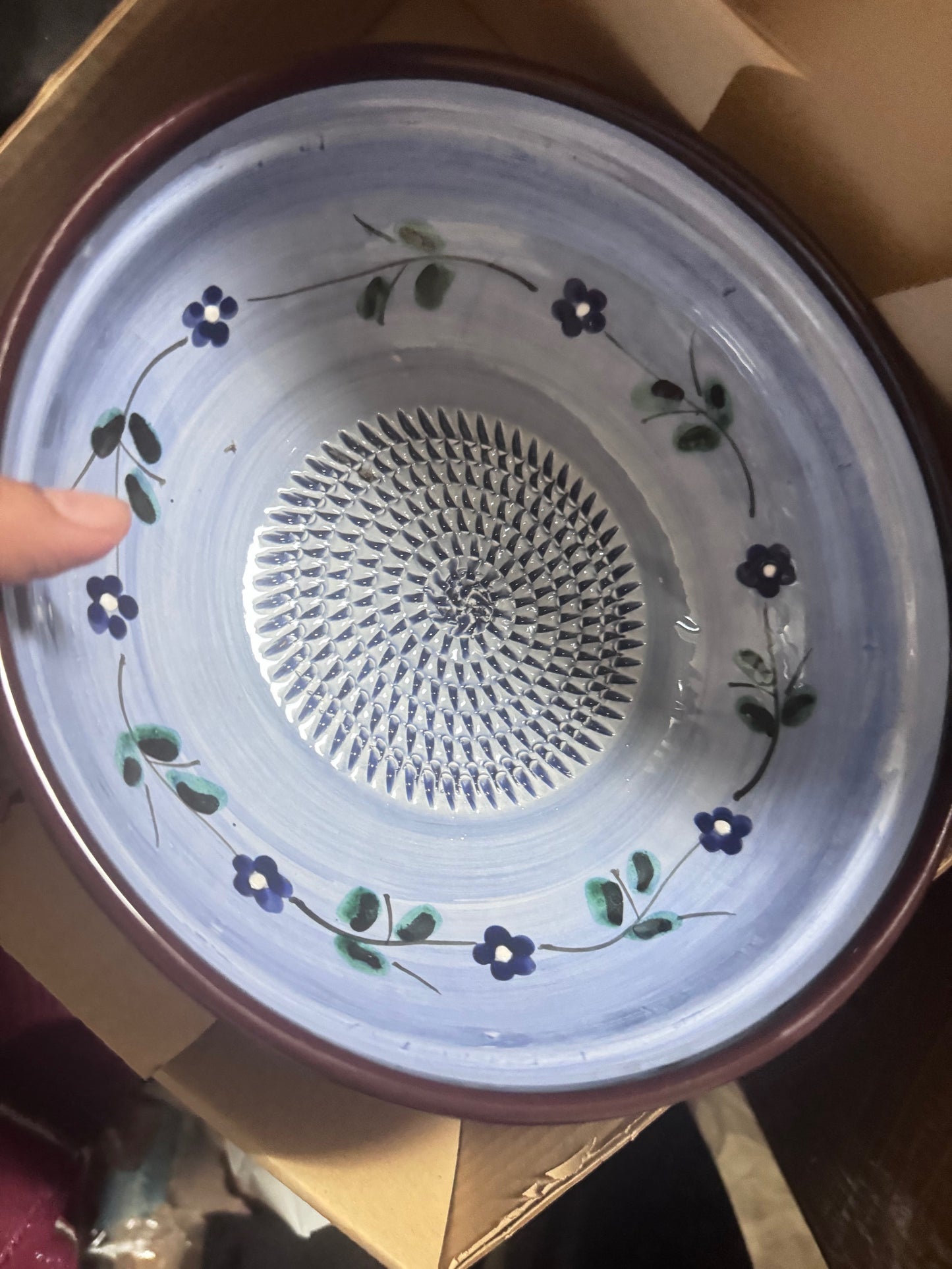 Citrus Ceramic Garlic Grater Plate and Bowls 3 sizes