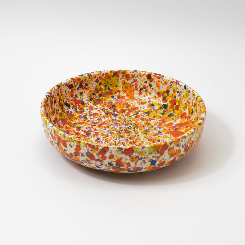 Confetti Ceramic Garlic Grater Plate and Bowls 3 sizes