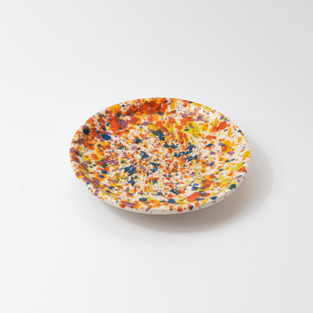 Confetti Ceramic Garlic Grater Plate and Bowls 3 sizes