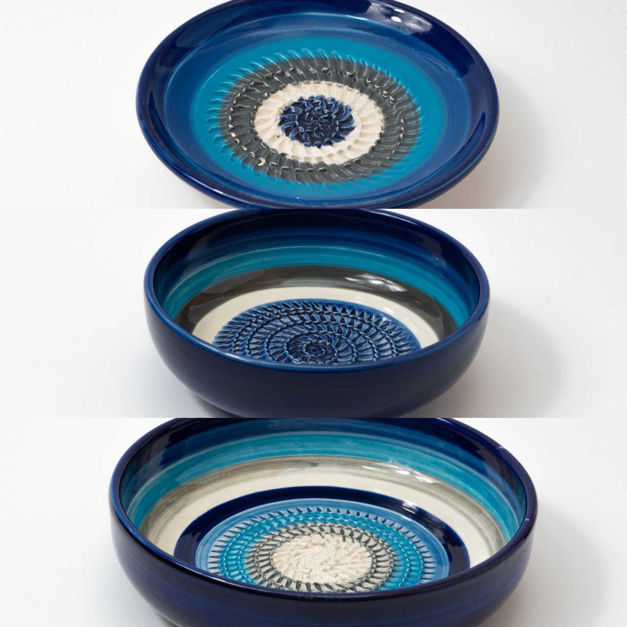 Azul Ceramic Garlic Grater Plate and Bowls 3 sizes – Good Great Grater