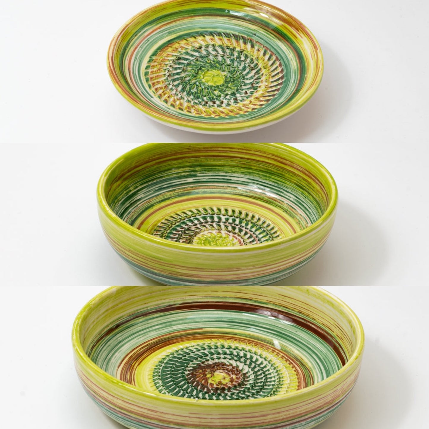 Safari Ceramic Garlic Grater Plate and Bowls 3 sizes