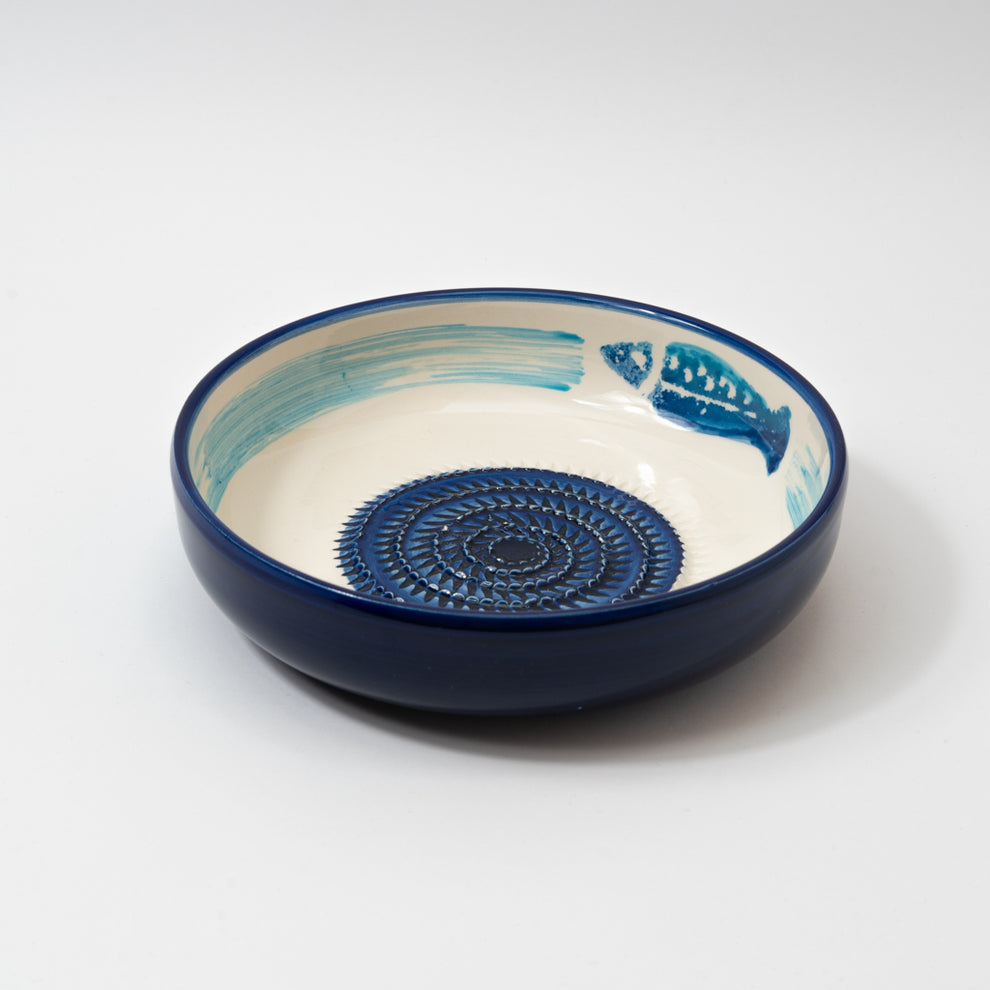 Sardina Ceramic Garlic Grater Plate and Bowls 3 sizes