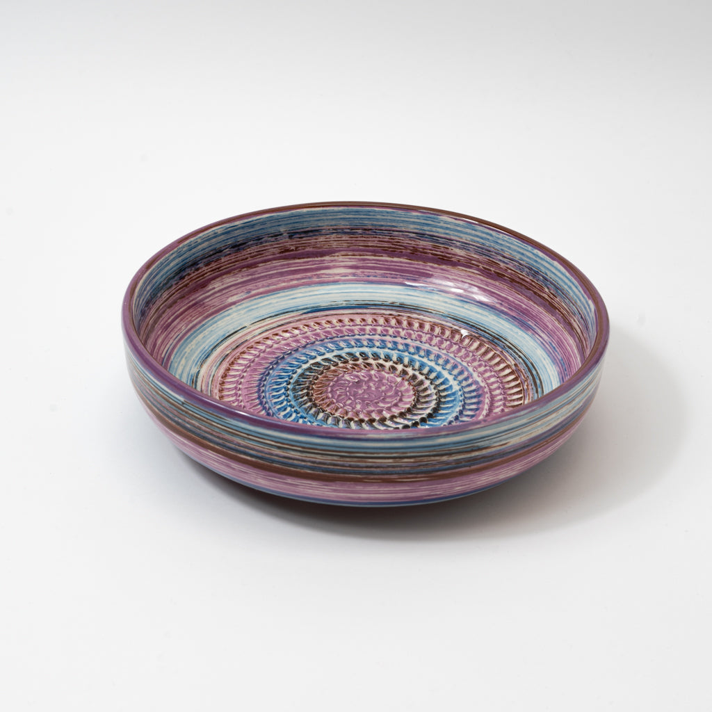 Purple Rain Ceramic Garlic Grater Plate and Bowls 3 sizes