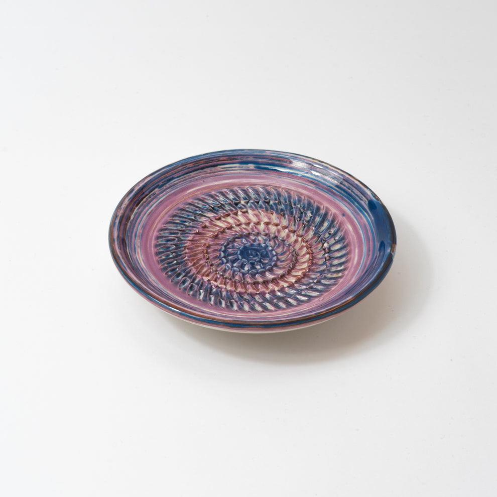 Purple Rain Ceramic Garlic Grater Plate and Bowls 3 sizes