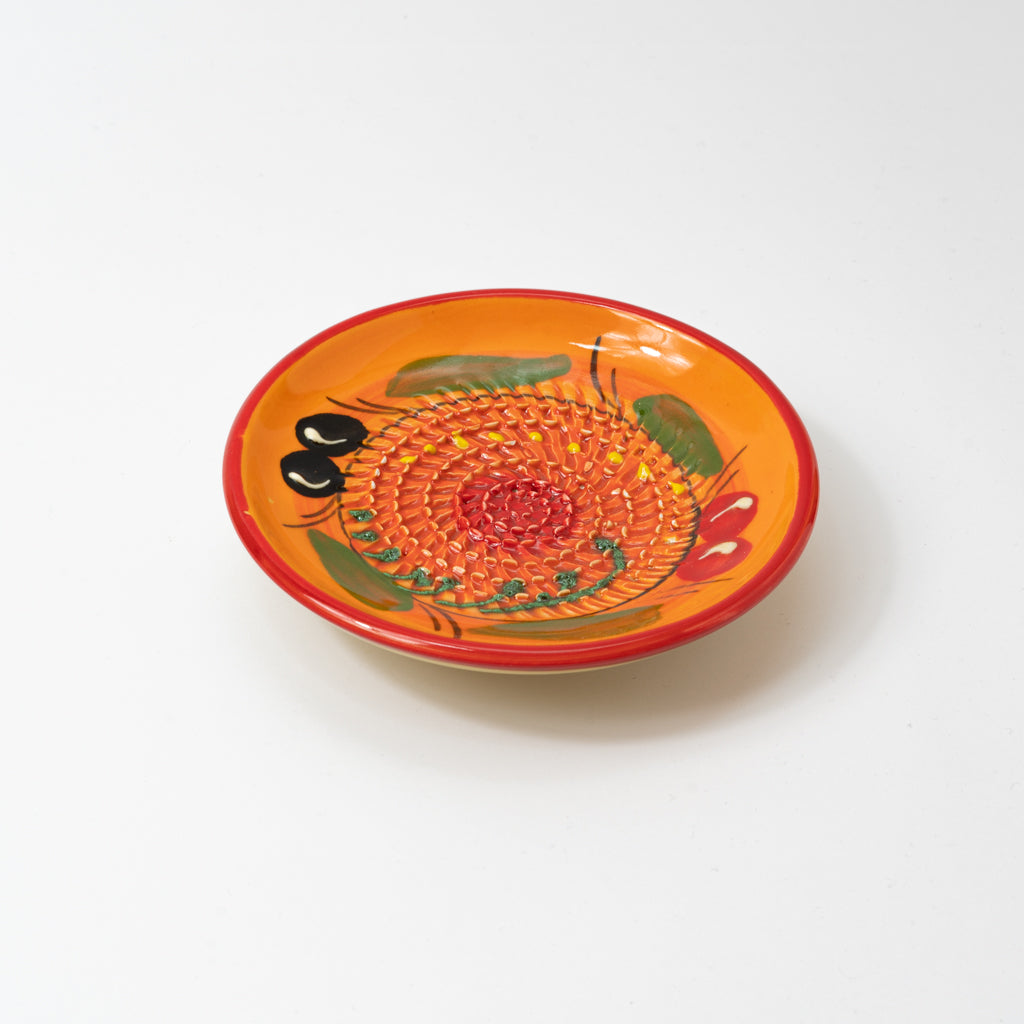 Red Olive Ceramic Garlic Grater Plate and Bowls 3 sizes