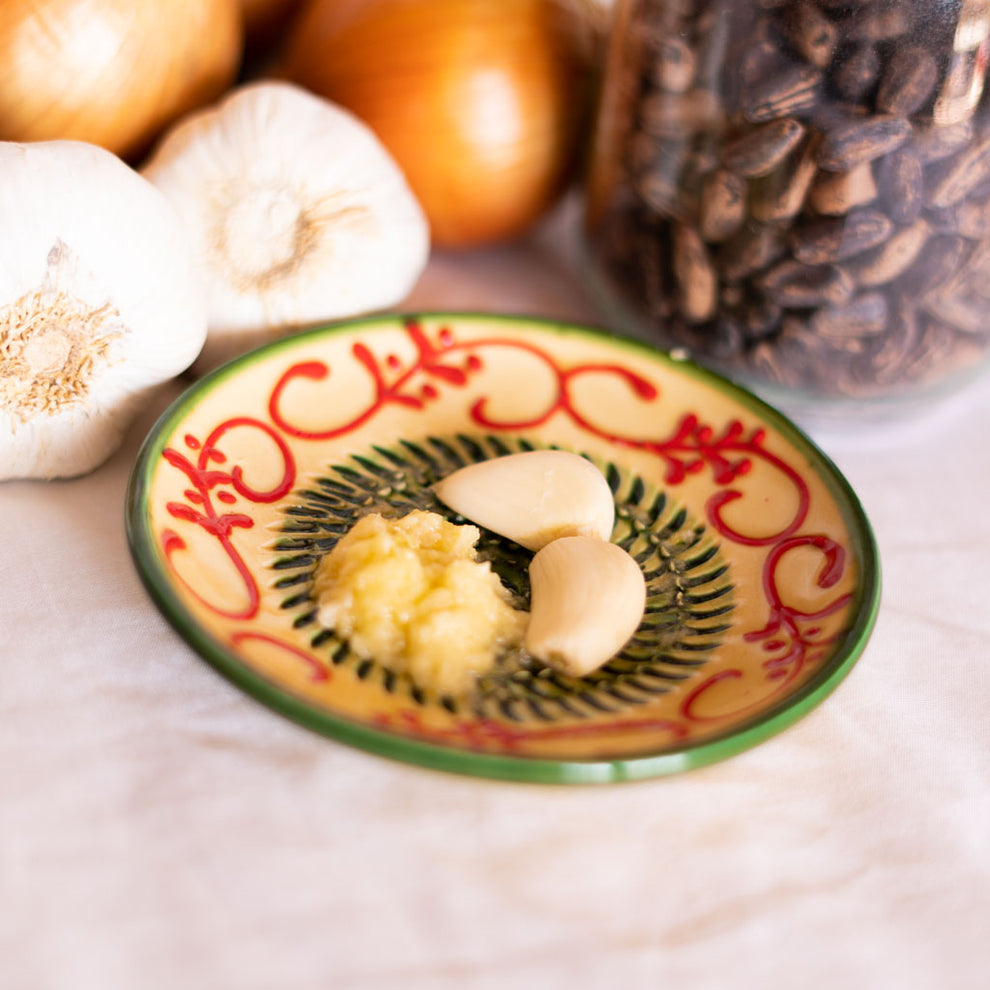 Florence Ceramic Garlic Grater Plate and Bowls 3 sizes