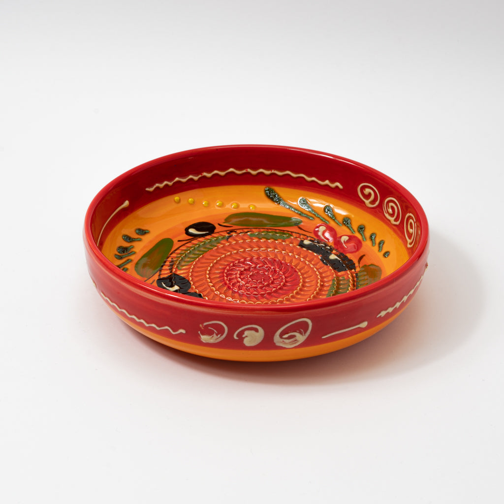 Red Olive Ceramic Garlic Grater Plate and Bowls 3 sizes