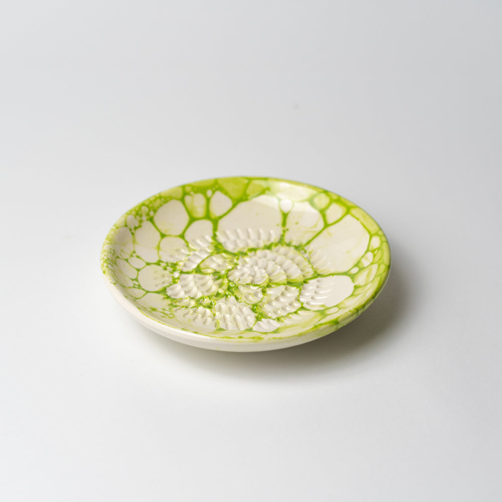 Lily Pad Ceramic Garlic Grater Plate and Bowls 3 sizes
