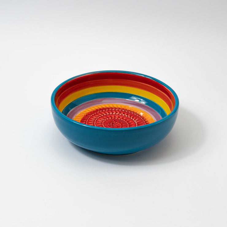 Rainbow Ceramic Garlic Grater Plate and Bowls 3 sizes