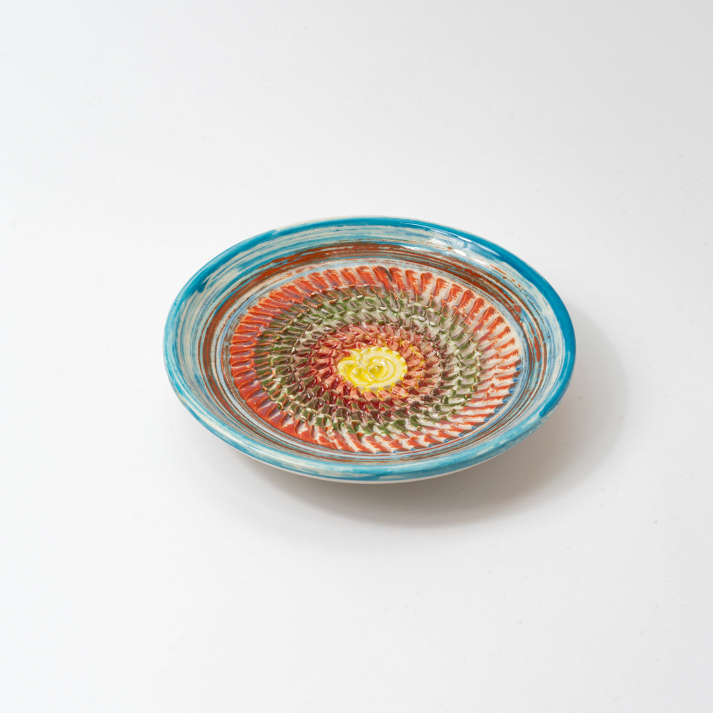 Sunset Ceramic Garlic Grater Plate and Bowls 3 sizes